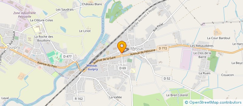 localisation de l'entreprise POKIGOU à GUIPRY-MESSAC