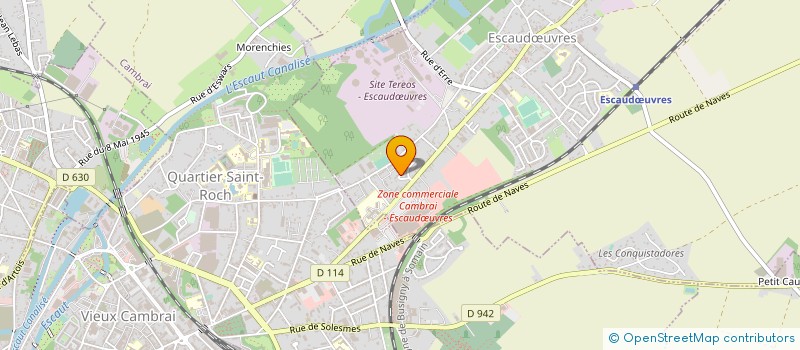 localisation de l'entreprise POKKY  ESCAUDUVRES