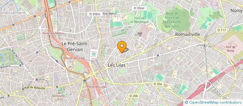 localisation de l'entreprise POKRAKA à LES LILAS