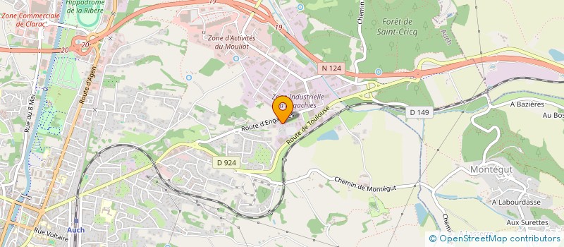 localisation de l'entreprise POKSTO à AUCH