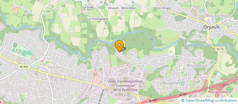 localisation de l'entreprise POKUS à ORVAULT
