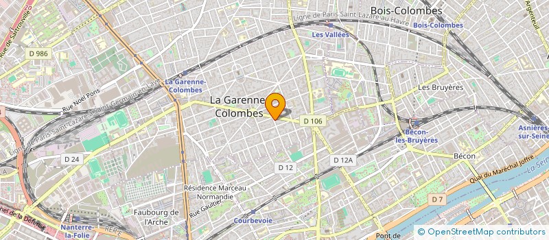 localisation de l'entreprise POKUS ART à LA GARENNE-COLOMBES