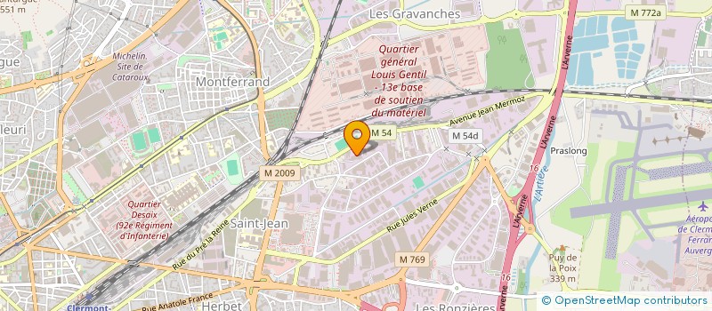 localisation de l'entreprise POL AGRET à CLERMONT-FERRAND