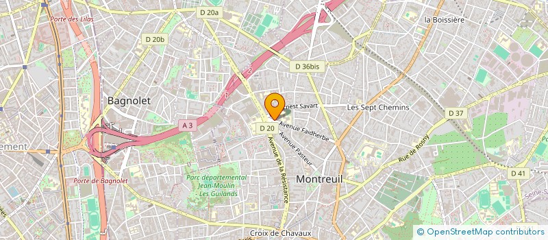 localisation de l'entreprise POL-ARTIS à MONTREUIL