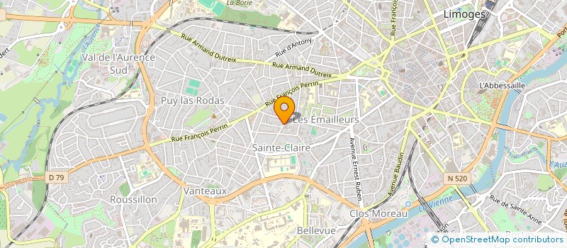 localisation de l'entreprise POL DOUCEUR à LIMOGES