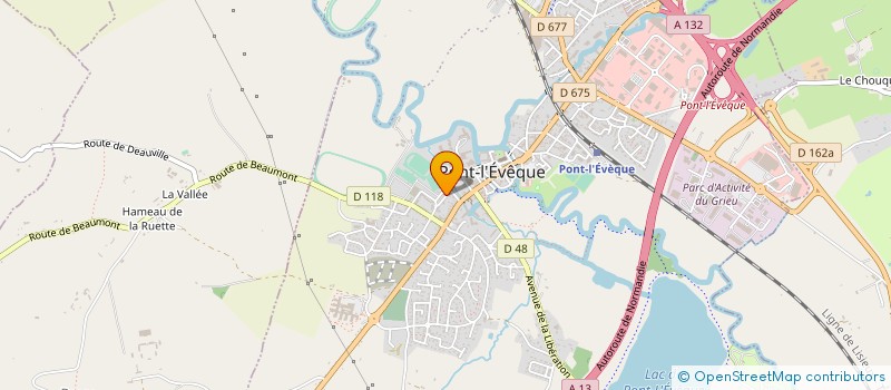 localisation de l'entreprise POL' NORMANDIE  PONT L'EVEQUE