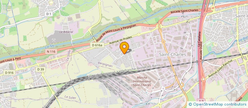 localisation de l'entreprise POL POSITION  PERPIGNAN