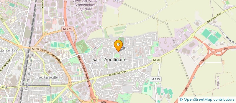 localisation de l'entreprise POL'QUEENS  SAINT-APOLLINAIRE