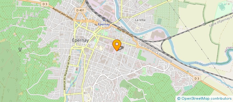localisation de l'entreprise POL ROGER ET COMPAGNIE SA  EPERNAY