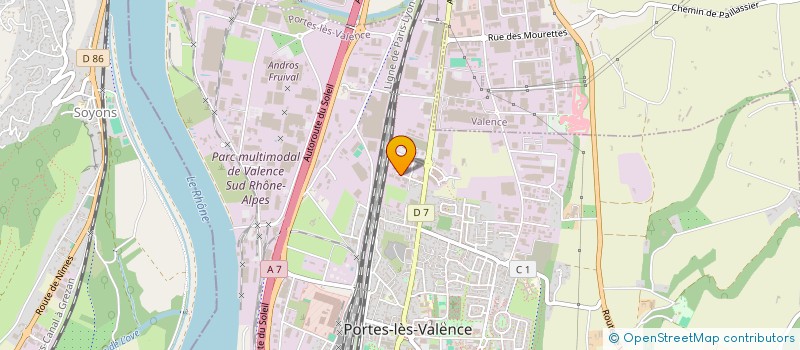 localisation de l'entreprise POL-TERIM  PORTES LES VALENCE