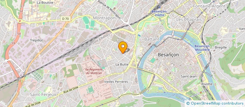 localisation de l'entreprise POLAIR  BESANCON