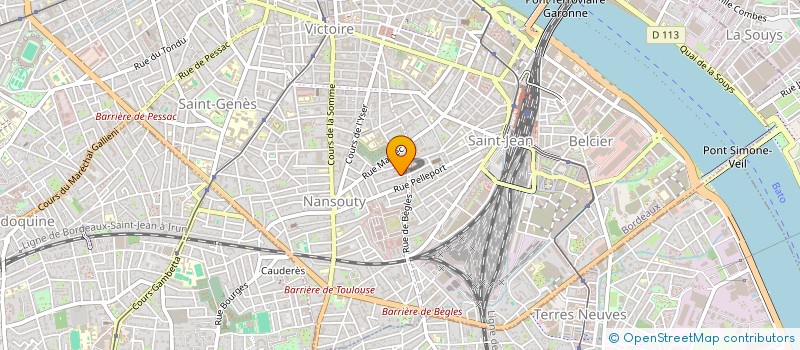 localisation de l'entreprise POLAR 5  BORDEAUX