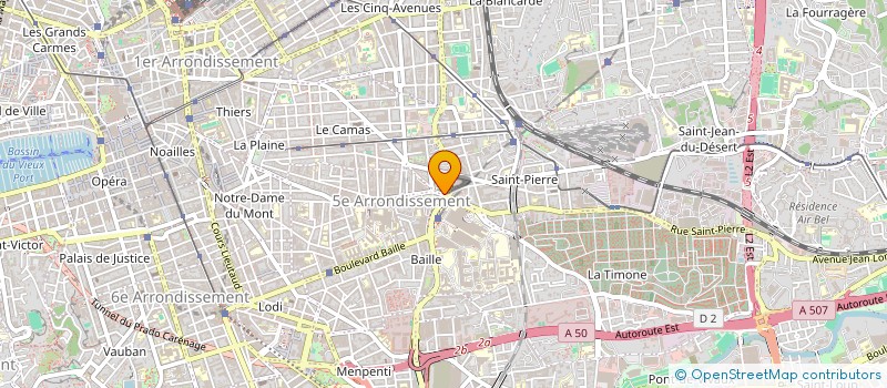 localisation de l'entreprise POLARIS à MARSEILLE