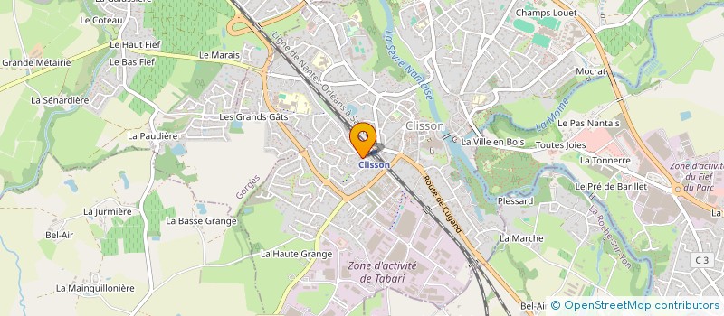 localisation de l'entreprise POLARIS  CLISSON