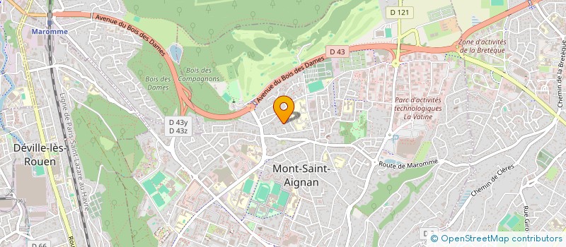 localisation de l'entreprise POLARIS  MONT-SAINT-AIGNAN