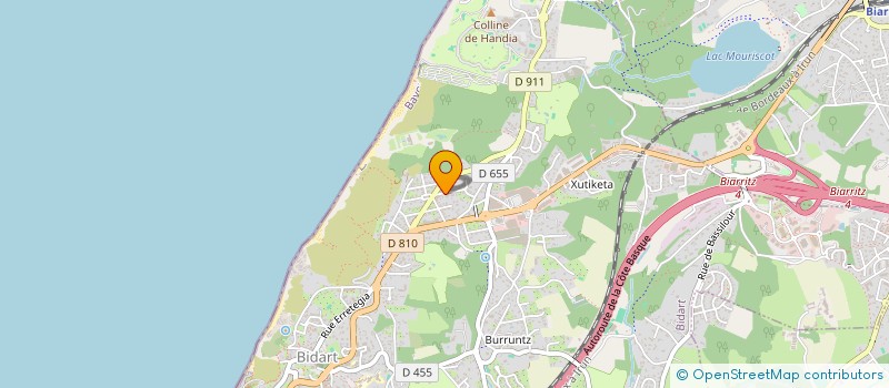 localisation de l'entreprise POLARIS à BIDART