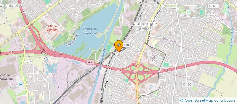 localisation de l'entreprise POLARIS  VALENCIENNES