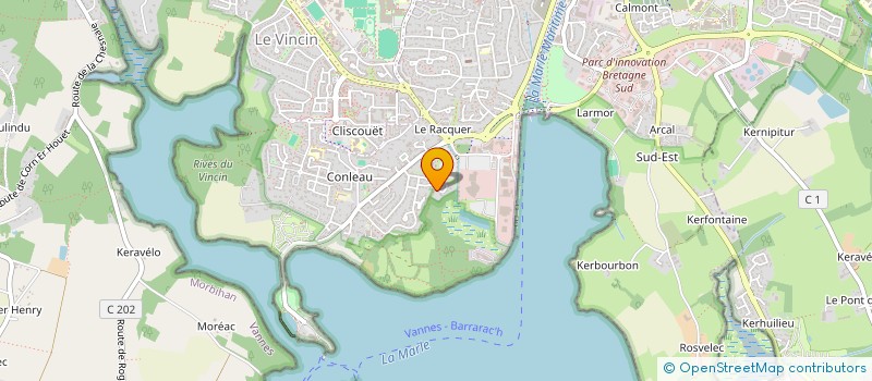 localisation de l'entreprise POLARIS à VANNES