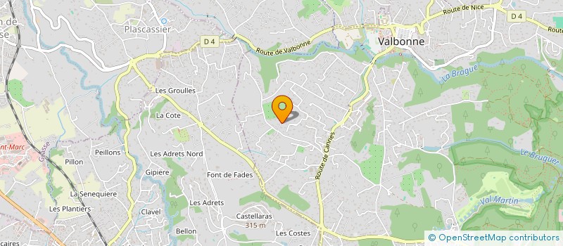 localisation de l'entreprise POLARIS  VALBONNE