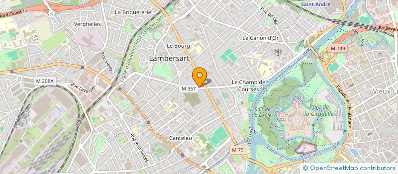 localisation de l'entreprise POLARIS à LAMBERSART