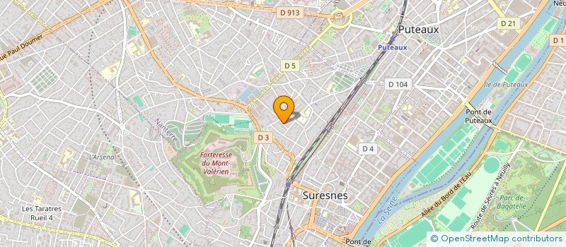localisation de l'entreprise POLARIS à SURESNES