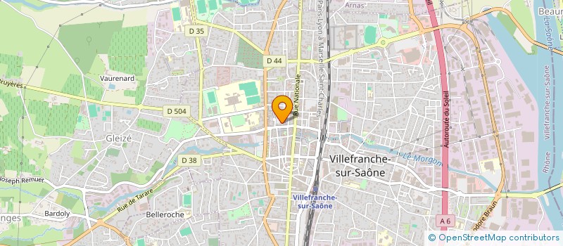 localisation de l'entreprise POLARIS GEOMETRES EXPERTS à VILLEFRANCHE-SUR-SAONE