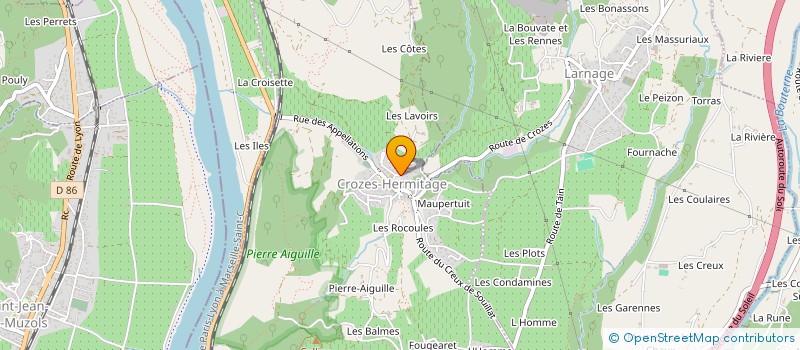 localisation de l'entreprise POLARIS INGENIERIE à CROZES-HERMITAGE