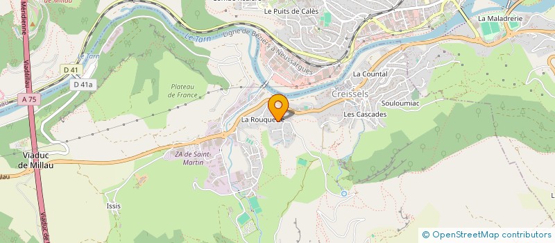 localisation de l'entreprise POLARIS LAUREIS à CREISSELS