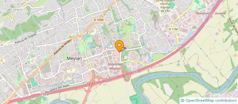 localisation de l'entreprise POLARIUS à MEYLAN