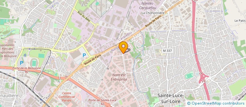 localisation de l'entreprise POLAROR à NANTES