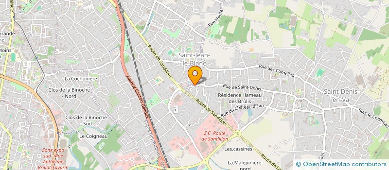 localisation de l'entreprise POLARUS à SAINT-JEAN-LE-BLANC