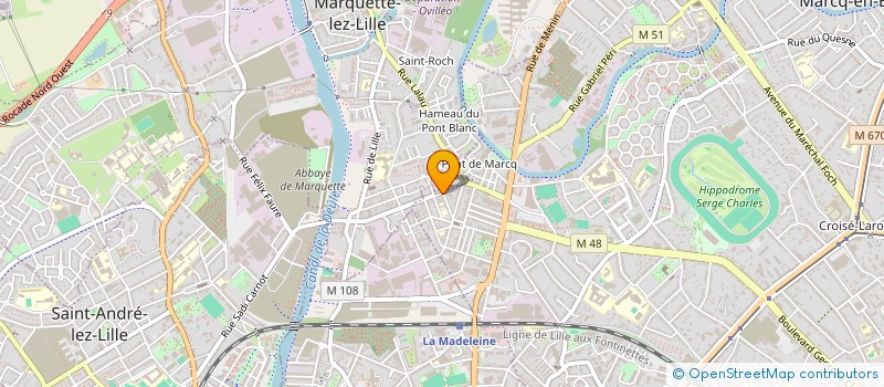 localisation de l'entreprise POLAT CARRELAGE à MARCQ-EN-BARŒUL