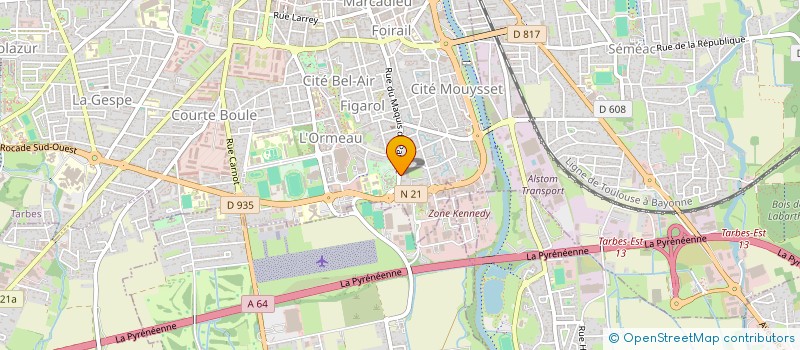 localisation de l'entreprise POLAT CONSTRUCTION à TARBES