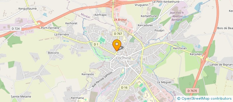 localisation de l'entreprise POLAT CONSTRUCTION FRANCE  LOCMINE