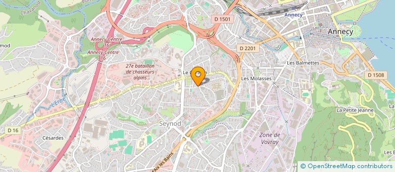 localisation de l'entreprise POLAT & FILS à ANNECY