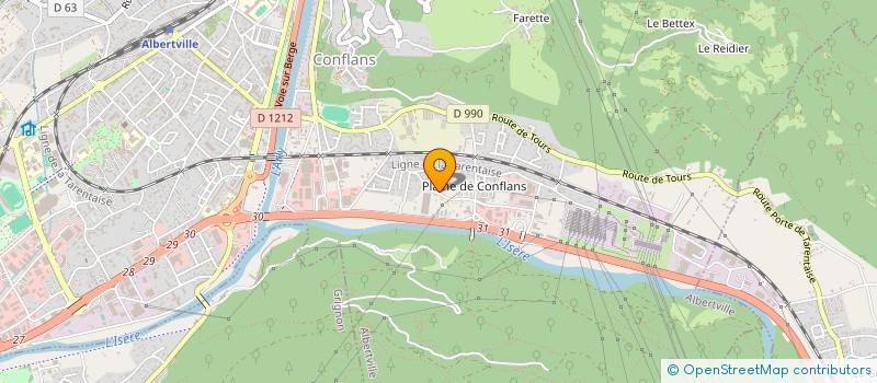 localisation de l'entreprise POLAT FRERES à ALBERTVILLE