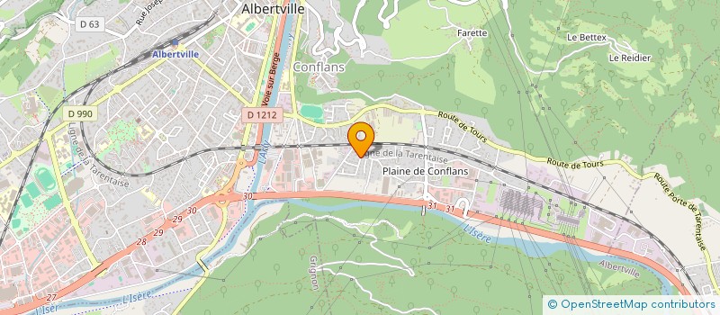 localisation de l'entreprise POLAT INDIVISION  ALBERTVILLE