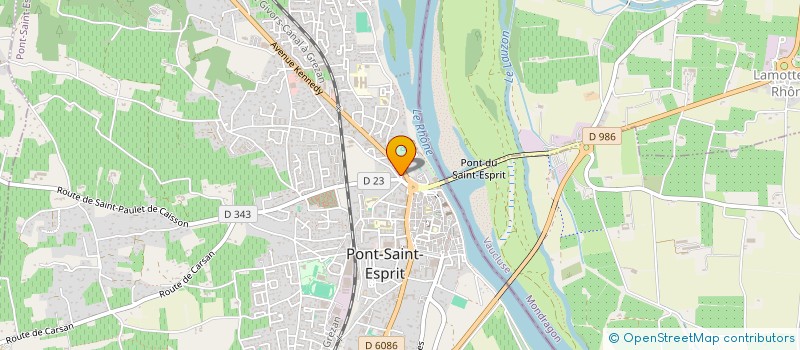 localisation de l'entreprise POLE 1  PONT-SAINT-ESPRIT