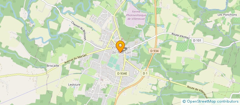 localisation de l'entreprise POLE 18  VILLENEUVE-DE-MARSAN