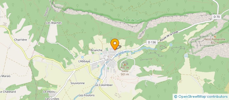 localisation de l'entreprise POLE 26  SAOU