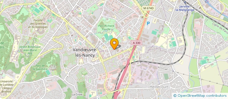 localisation de l'entreprise POLE A COEUR JOIE LORRAINE-CHAMPAGNE-ARDENNE  VANDUVRE-LES-NANCY