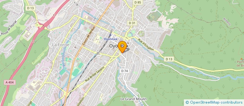 localisation de l'entreprise POLE AIN'FORMATIQUE à OYONNAX