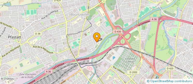 localisation de l'entreprise POLE ALLIANCE SUD ALSACE  MULHOUSE