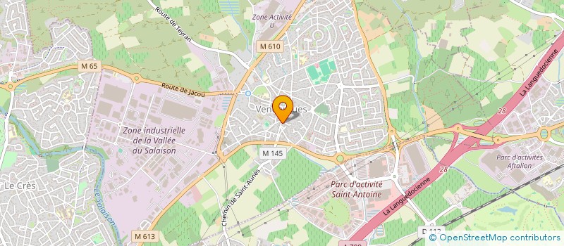 localisation de l'entreprise POLE ARTISANS à VENDARGUES