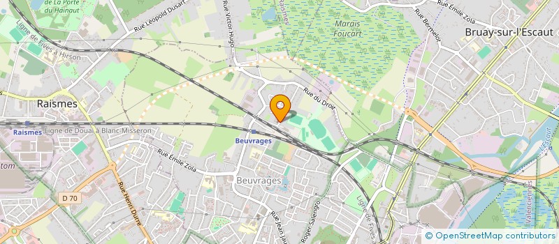 localisation de l'entreprise POLE ASSALAM - ECOLE DE LA PAIX  BEUVRAGES