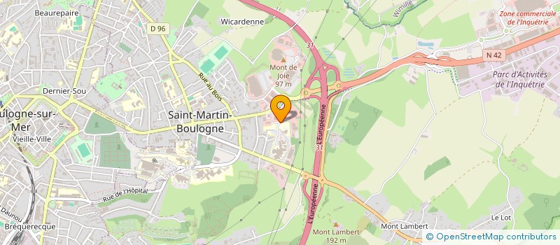 localisation de l'entreprise POLE ASSOCIATIF POUR LA RADIOLOGIE LA RADIOTHERAPIE ET LA CANCEROLOGIE  SAINT-MARTIN-BOULOGNE