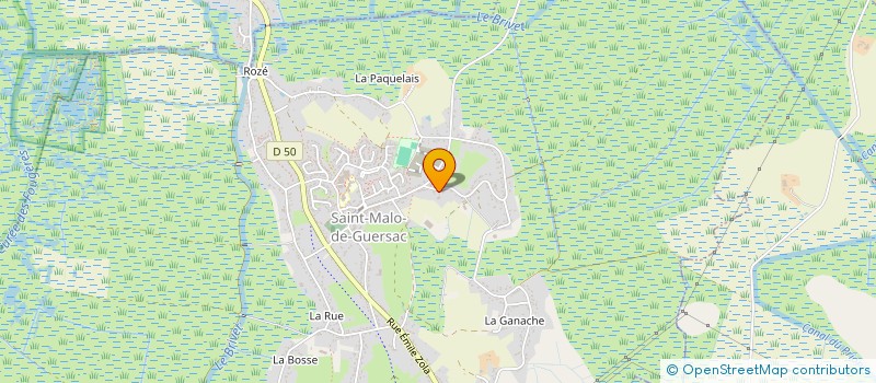 localisation de l'entreprise POLE ASSOCIATIF SMG  SAINT-MALO-DE-GUERSAC