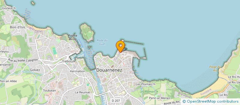 localisation de l'entreprise POLE AUDIOVISUEL DOUARNENEZ-CORNOUAILLE  DOUARNENEZ