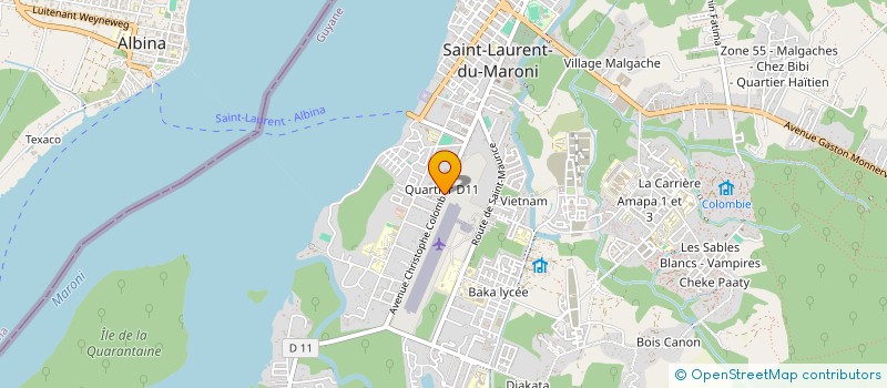 localisation de l'entreprise POLE AUTO TECHNIQUE à SAINT-LAURENT-DU-MARONI