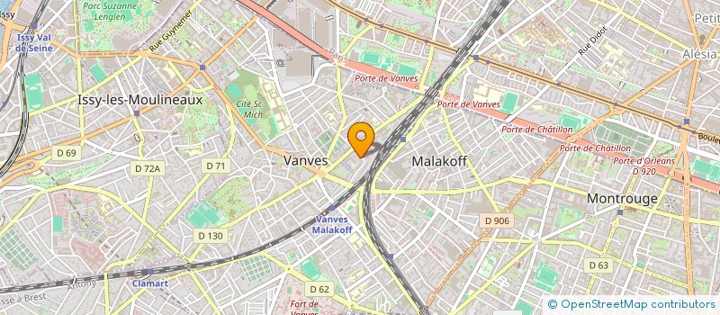 localisation de l'entreprise POLE AUTONOMIE PERSONNES AGEES ET HANDICAPEE à VANVES